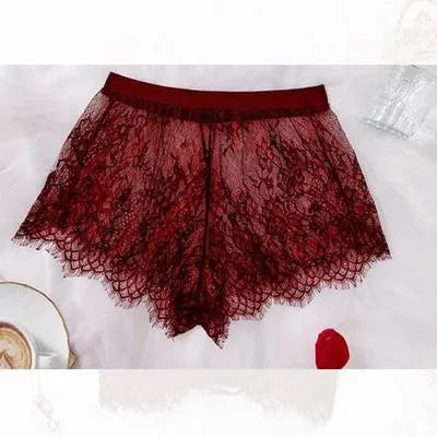 Net Lace Comfortable And Lightweight Nightwear Set