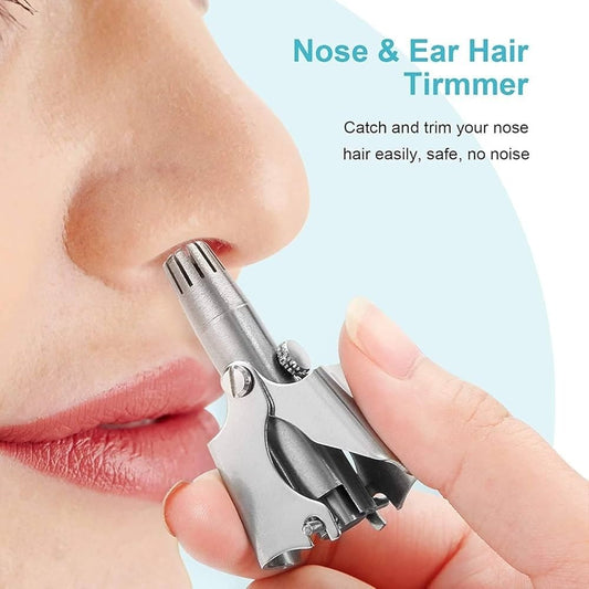 Manual Nose Hair Trimmer – Precision Stainless Steel, Pain-Free Grooming Tool